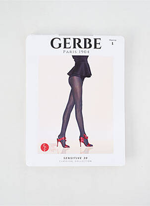 Collants stretch bleu GERBE femme