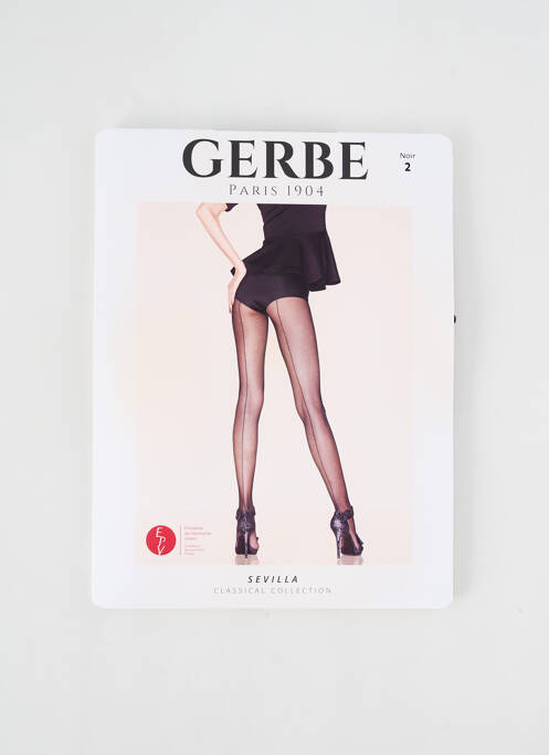 Collants noir GERBE pour femme
