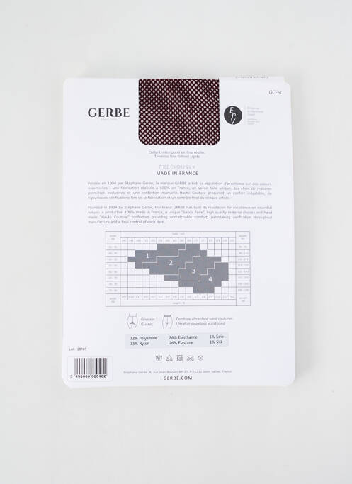 Collants violet GERBE pour femme