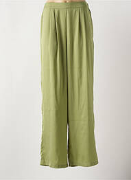 Pantalon large coupe fluide taille normale vert MD'M femme