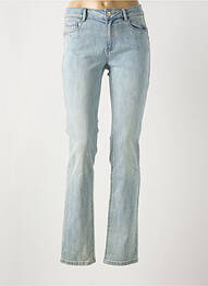 Jeans coupe droite stretch taille normale bleu C'EST BEAU LA VIE femme