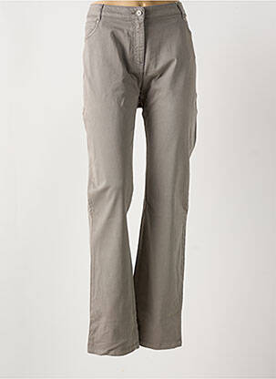 Pantalon slim tissage popeline taille normale gris DIANE LAURY femme