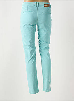 Pantalon chino tissage popeline taille normale bleu LOLA ESPELETA femme