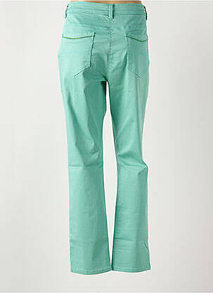 Pantalon slim tissage popeline taille normale vert DIANE LAURY femme