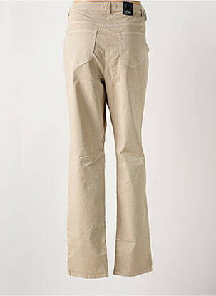 Pantalon slim tissage popeline taille normale beige STARK femme