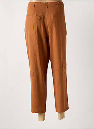 Pantalon 7/8 taille haute taille haute marron JENSEN femme
