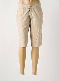 Bermuda taille à pinces taille normale beige JENSEN femme