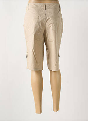 Bermuda taille à pinces taille normale beige JENSEN femme