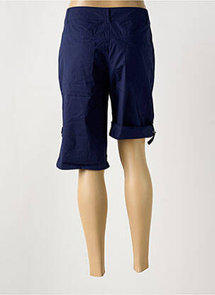 Bermuda taille à pinces taille normale bleu JENSEN femme