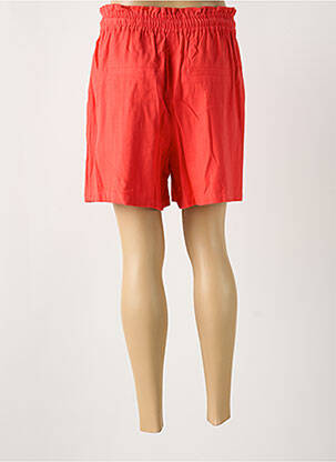 Short coupe droite taille haute orange C'EST BEAU LA VIE femme