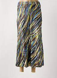 Jupe longue imprimé fantaisie marron SURKANA femme