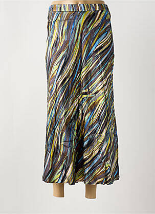 Jupe longue imprimé fantaisie marron SURKANA femme