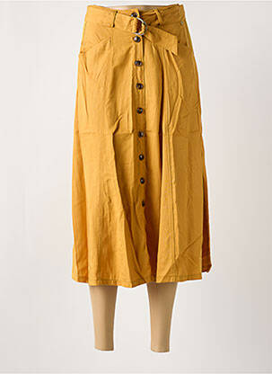 Jupe longue coupe évasée jaune LOLA ESPELETA femme
