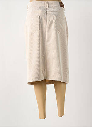 Jupe mi-longue stretch beige PAZ TORRAS femme