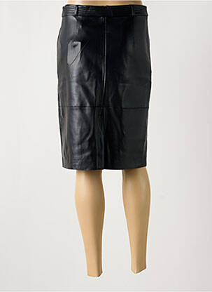 Jupe mi-longue taille à pinces noir JULIE GUERLANDE femme