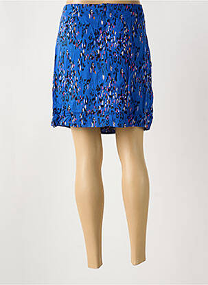 Jupe courte coupe droite bleu LOLA ESPELETA femme