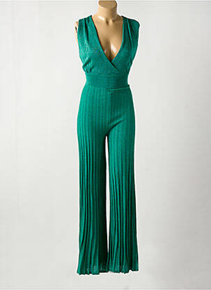 Combi-pantalon vert MORGAN pour femme