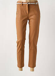 Pantalon chino marron C'EST BEAU LA VIE pour femme seconde vue