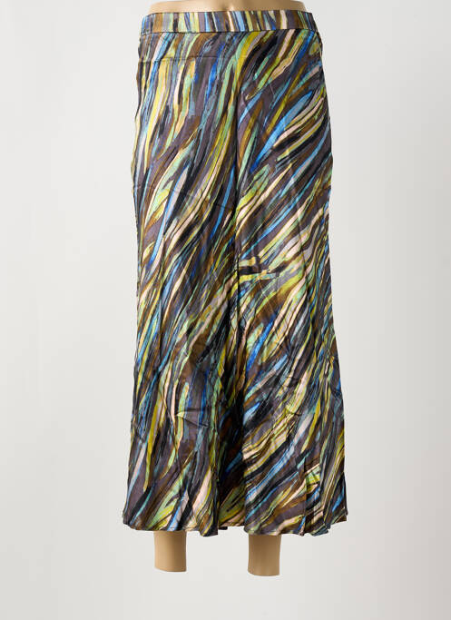 Jupe longue imprimé fantaisie marron SURKANA femme