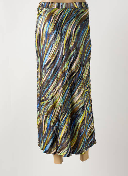Jupe longue imprimé fantaisie marron SURKANA femme