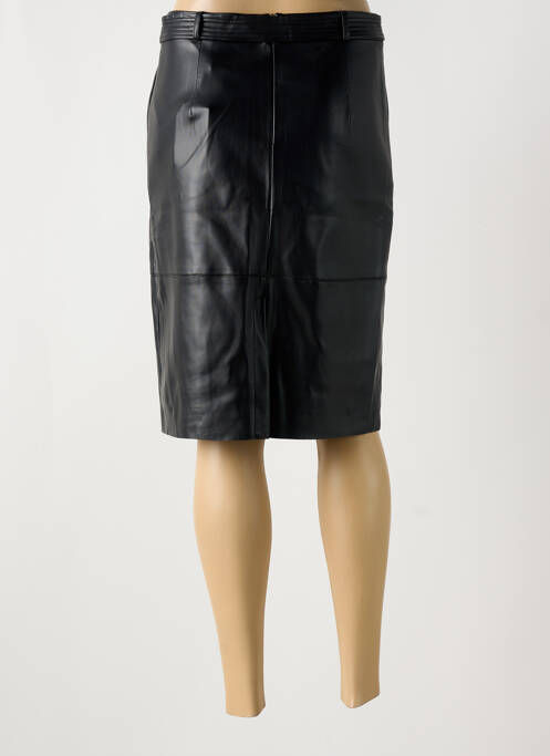 Jupe mi-longue taille à pinces noir JULIE GUERLANDE femme