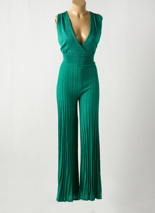 Combi-pantalon vert MORGAN pour femme