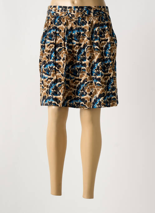 Jupe courte marron LOLA ESPELETA pour femme