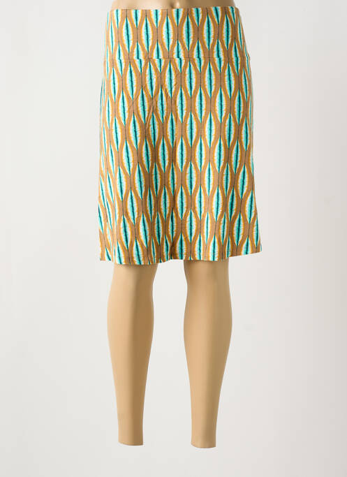 Jupe mi-longue marron SURKANA pour femme