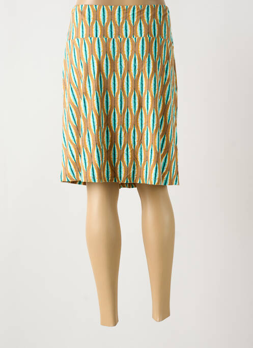 Jupe mi-longue marron SURKANA pour femme