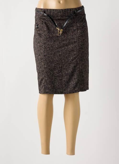 Jupe mi-longue noir RENATTO BENE pour femme