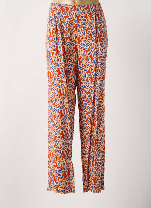 Pantalon droit orange MD'M pour femme