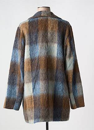 Manteau long coupe droite sans capuche marron DIANE LAURY femme