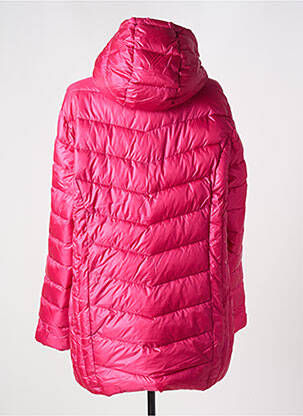 Doudoune manches longues a capuche rose CISO femme