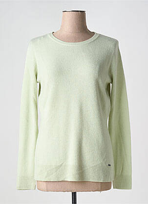 Pull stretch manches longues vert FELINO femme