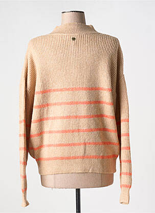 Pull tissage chiné manches longues orange LOLA ESPELETA femme