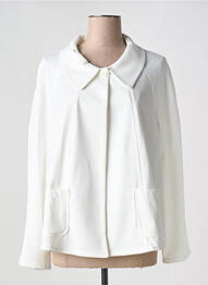 Veste chic fermeture boutonnée sur le devant blanc RENATTO BENE femme