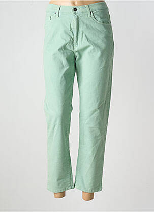 Jeans coupe droite stretch taille normale vert LCDN femme