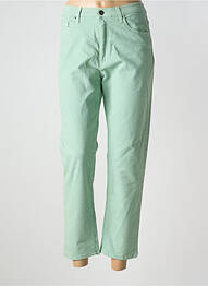 Jeans coupe droite stretch taille normale vert LCDN femme