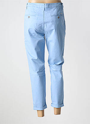 Pantalon 7/8 taille à pinces taille basse bleu LCDN femme