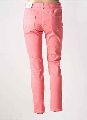 Jeans coupe slim taille basse taille basse rose MORGAN femme