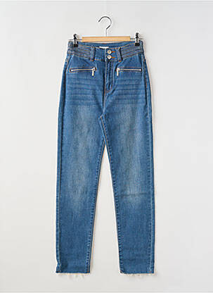 Jeans coupe slim stretch taille haute bleu C'EST BEAU LA VIE femme