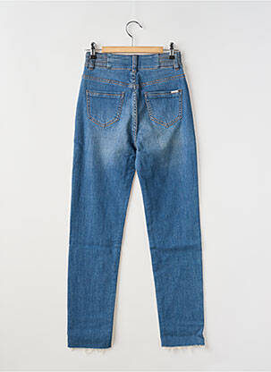 Jeans coupe slim stretch taille haute bleu C'EST BEAU LA VIE femme