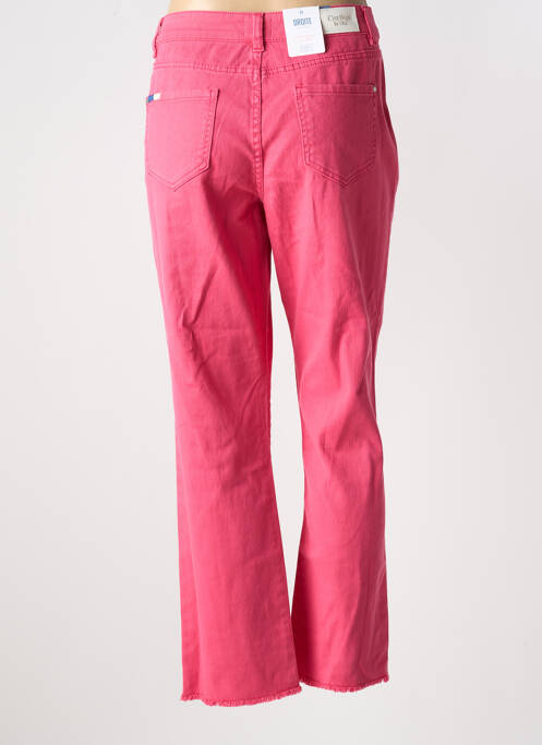 Jeans coupe droite rose C'EST BEAU LA VIE pour femme