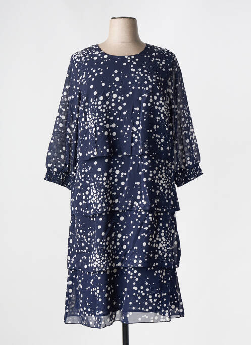 Robe mi-longue bleu SIGNATURE pour femme