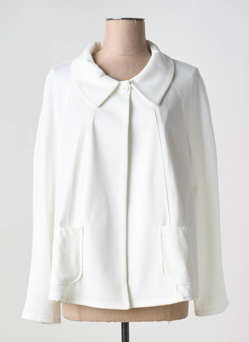 Veste chic blanc RENATTO BENE pour femme