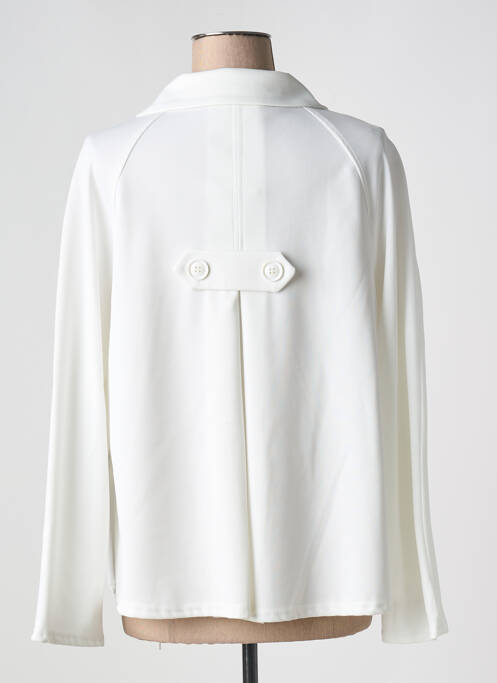 Veste chic blanc RENATTO BENE pour femme