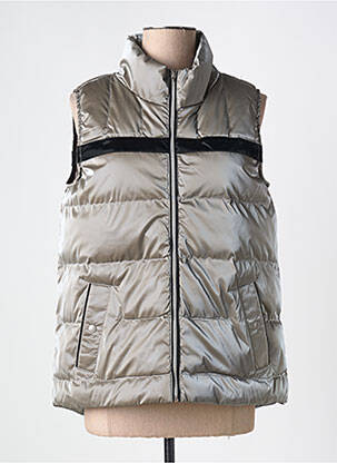 Doudoune poches sans capuche marron clair DOLCEZZA femme