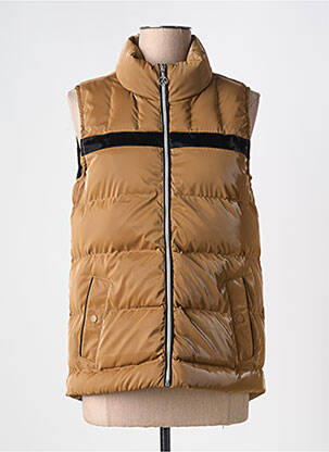 Doudoune poches sans capuche marron DOLCEZZA femme