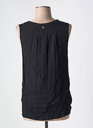 Top tissage crêpe sans manche noir LOLA ESPELETA femme