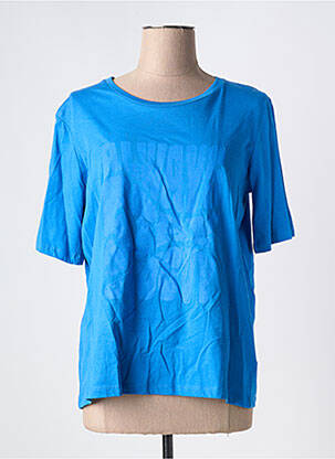 T-shirt coupe droite manches courtes bleu B.YOUNG femme